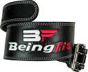 Beingfit トレーニングベルト リフティングベルト パワーベルト レザー 筋トレ ベルト トップフィジカー監修 最高級カウハイドレーザー(4)
