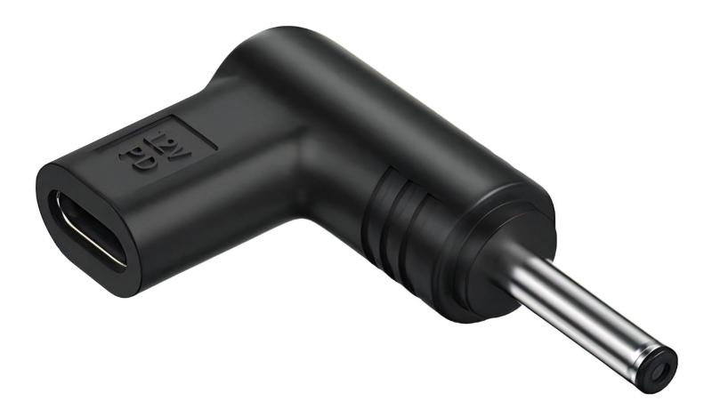 CNCTWO(コネクトツー) 12V専用 PD充電 変換アダプタ エミュレーター ノートパソコン タブレット 小電力機器 コンパクトデザイン USBType-C(メス)→DC(オス)