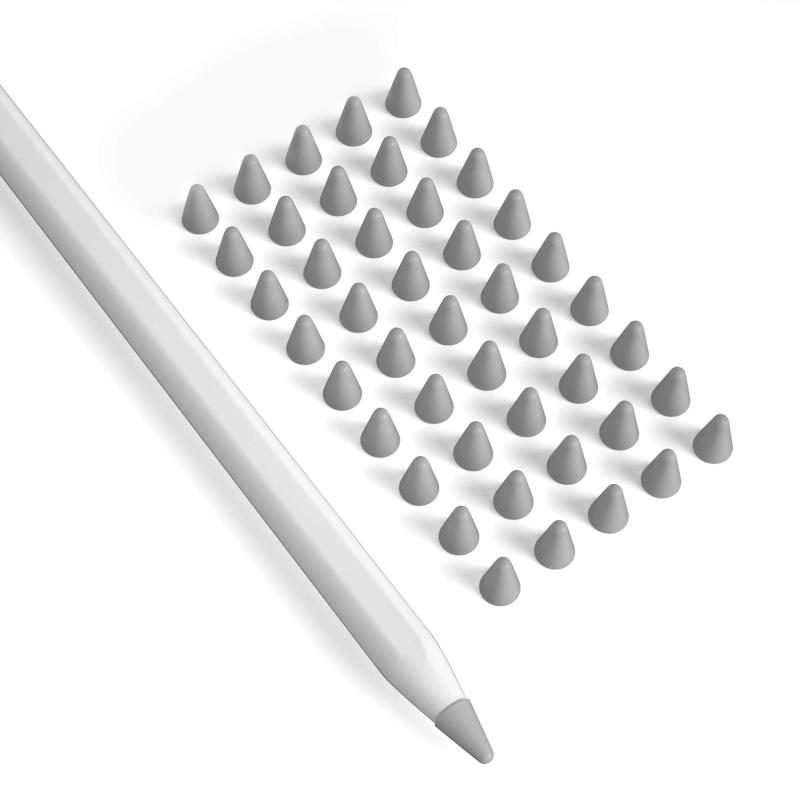 PZOZ 45個入り Apple Pencil ペン先 アップルペンシル 1/2 保護 カバー 第1世代/第二世代 tips 使いやすいです 超薄 静かな 滑り止め
