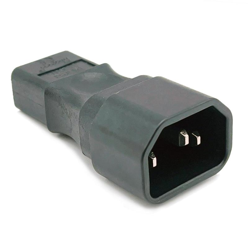 LEXOR 2P 3P変換プラグ C14 C9 3極オス 2極メス ACアダプタ ビンテージ AC電源ケーブル AC電源コード IEC 320 旧規格角 2SQ