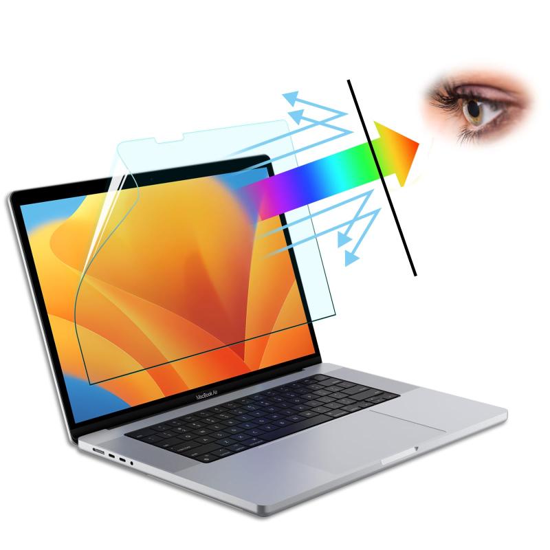 Niboow アンチグレア 液晶保護フィルム 反射低減 貼り付け 紫外線カット 目に優しい 気泡レス 指紋防止 ブルーライトカット フィルター