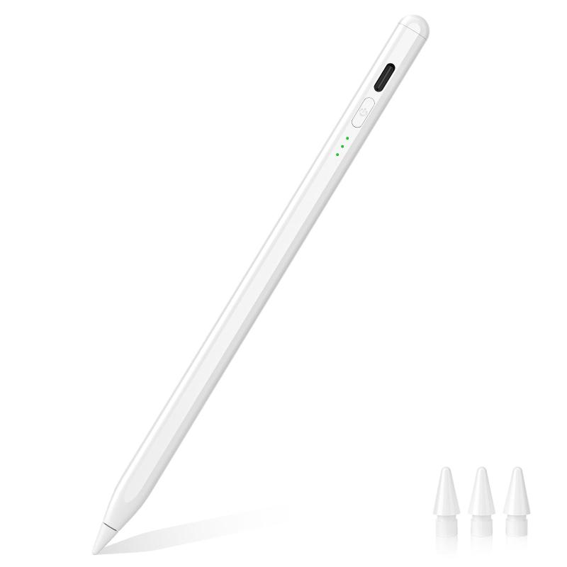 iPad ペンシル RICQD タッチペン iPad/iPad Air/iPad mini/iPad Pro対応「スライドカバー」 アップルペンシル互換 急速充電 Type-C充電式 高感度 高精度 途切れなし パームリジェクション 磁気吸着 傾き感