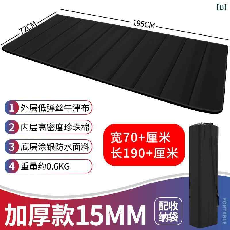 折りたたみ マットレス 防潮 寝具 単人用 軽量 ポータブル キャンプ 室内 寝室 休憩 学生 事務用 露営 発泡 素材 ブラック グレー ブルー 子供用 厚み10mm 15mm 20mm 25mm 30mm 防湿 快適 携帯 寝袋代わり 通勤 旅行 収 lilishop6-store-10533105 LiLishop6 サンプル画像3