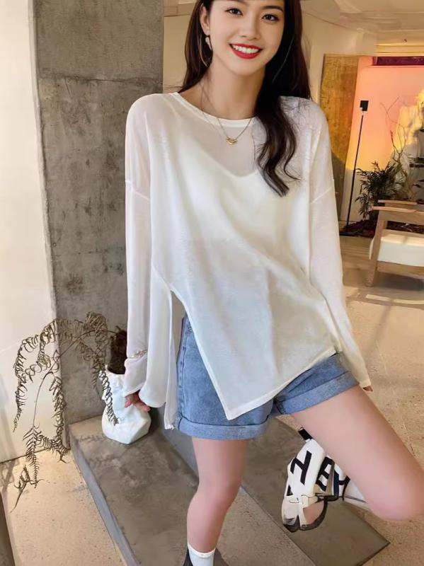 防晒 トップス 女性用 春夏 接触冷�