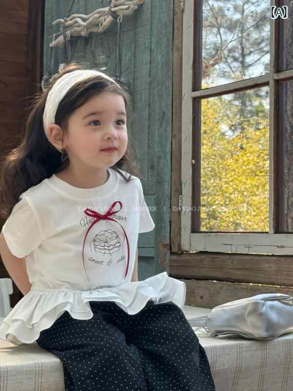 供給カテゴリー: 注文する対象性別: 女性スタイル: 韓国語バージョン年齢層に適しています: 子供（3～8歳、100～140cm）発売年と季節: 2025年春平回し針ピッチ 12～14針/3cm: はい生地名: コットン主な生地構成: コットン主な生地成分の含有量: 100セキュリティレベル: カテゴリーA色: 白,黒パンツ8827身長に適した: 90cm,100cm,110cm,120cm,130cm,140cm,150cm製品カテゴリー: 子供用Tシャツ