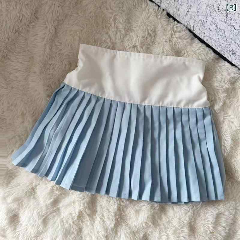 女の子 ゴルフ 服 セット 女児 韓国風 テニス ポロシャツ 無袖 トップス プリーツ ...
