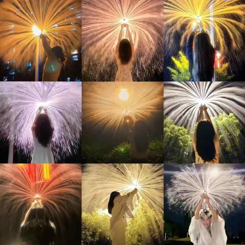 2点セット 水鉄砲 花火ウォーターガン クリエイティブ 花火のようなパターンで水を...
