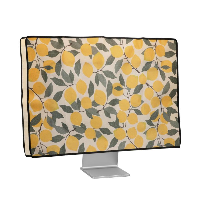 kwmobile 24-26"モニター対応 モニターカバー - PC 画面 ディスプレイカバー - パソコン ホコリ 傷 日光 防止