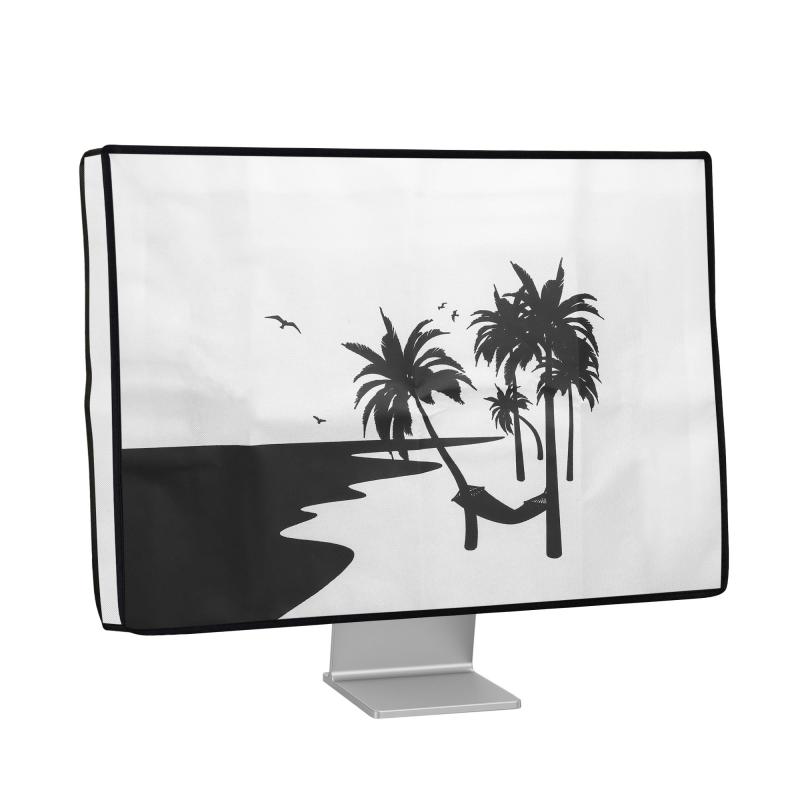 LiLishop6のkwmobile 24-26"モニター対応 モニターカバー - PC 画面 ディスプレイカバー - パソコン ホコリ 傷 日光 防止｜アングル2
