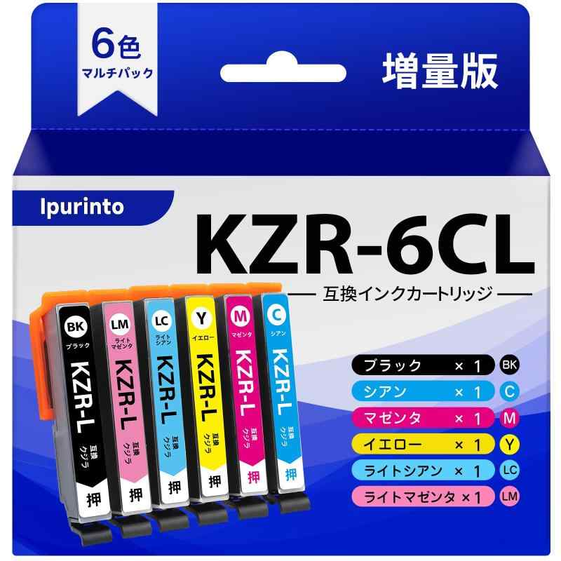 「Ipurinto」KZR-6CL-L クジラ KZR 互換インク 増量版 EP