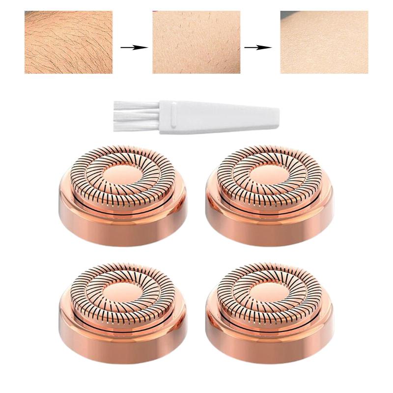 フェイシャル ヘア リムーバー ジェネレーション 2 用 18K 金メッキ交換用ヘッド X 4
