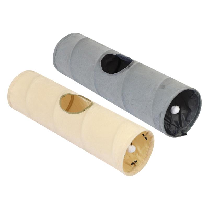 Tunnel - 穴付き猫用トンネル 軽量 隠れ家 猫用隠れ家 ペット用チューブ