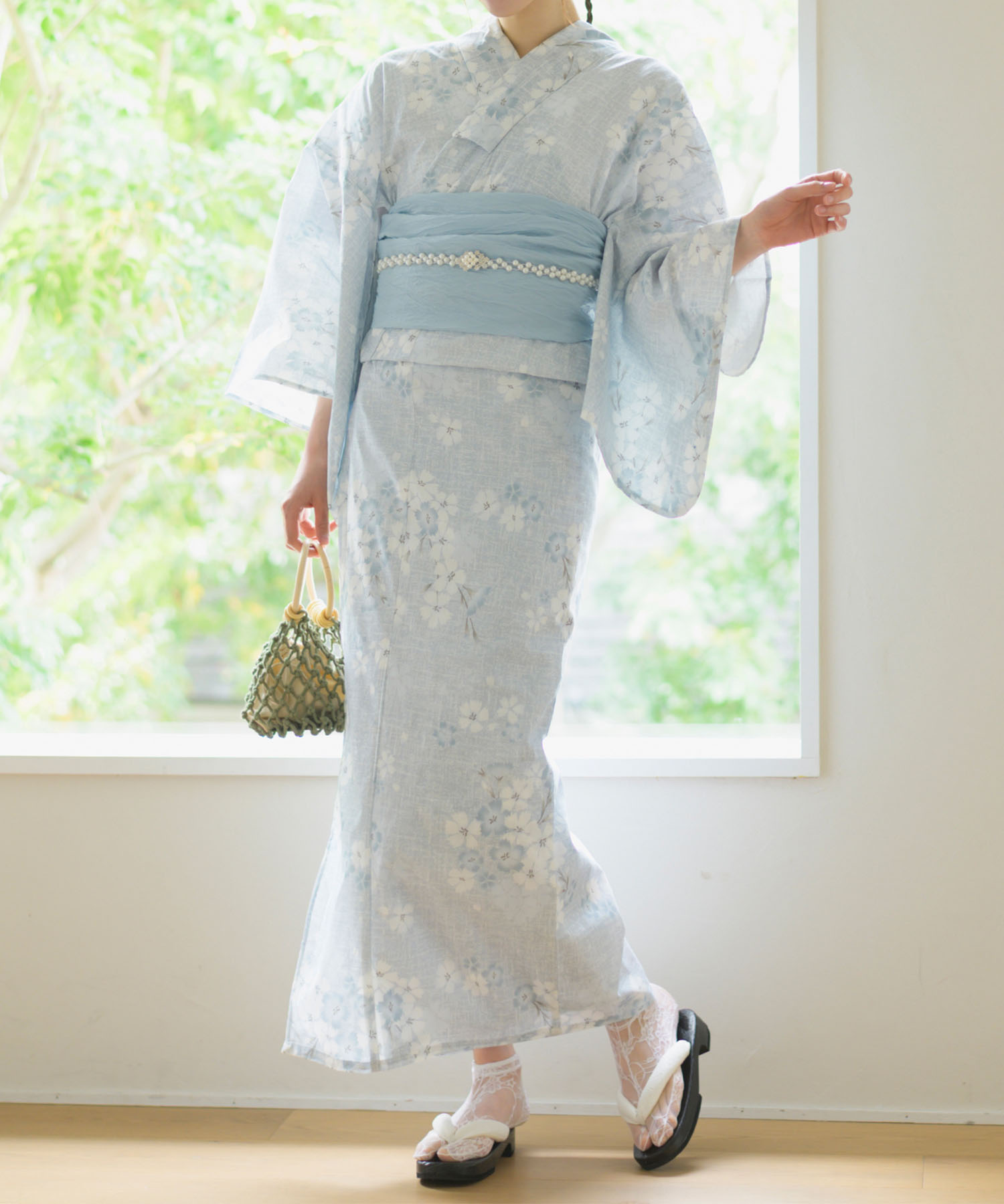 【 簡単着付け 下駄付き 5点セット 】 浴衣 高品質 レディース 兵児帯 腰紐 セット 簡単 着付け 大人 ..