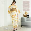 【半額 Fashion THE SALE】 \おすすめ 簡単着付け 下駄付き 5点セット /CELEN セレン 浴衣 高品質 レディース 兵児帯 平帯 腰紐 帯 セット 簡単 簡易 着付け 女性 大人 かわいい おしゃれ レトロ 大正ロマン 淡い お揃い オソロ yukata ゆかた 2025 うららかミモザ