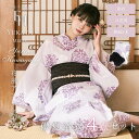【川口ゆりな コラボ浴衣 豪華4点セット 】花風アンティーク 1人で 簡単着付け CELEN 浴衣 新作 高品質 レディース 兵児帯 平帯 腰紐 セット 女性 ...