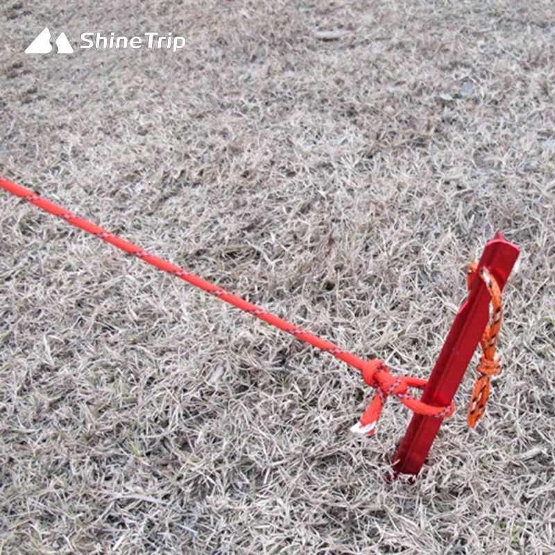 ShineTrip テントペグ 12本セット 18cm キャンプ テント タープ用 アウトドア
