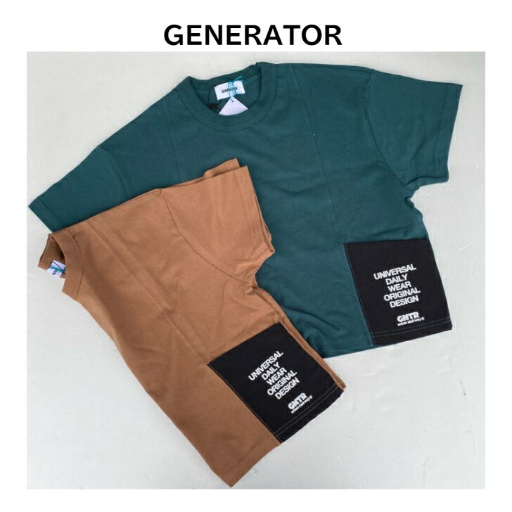 Rakuten - GENERATOR ポケット切り替え半袖TEE903415