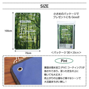 DAYLIGHT レジャーシート レジャーマット ピクニック お花見 コンパクト かわいい おしゃれ アウトドア レジャー BBQ トレッキング ハイキング 山登り 登山 山ガール 厚手 運動会 公園 遠足 メール便対応 A111