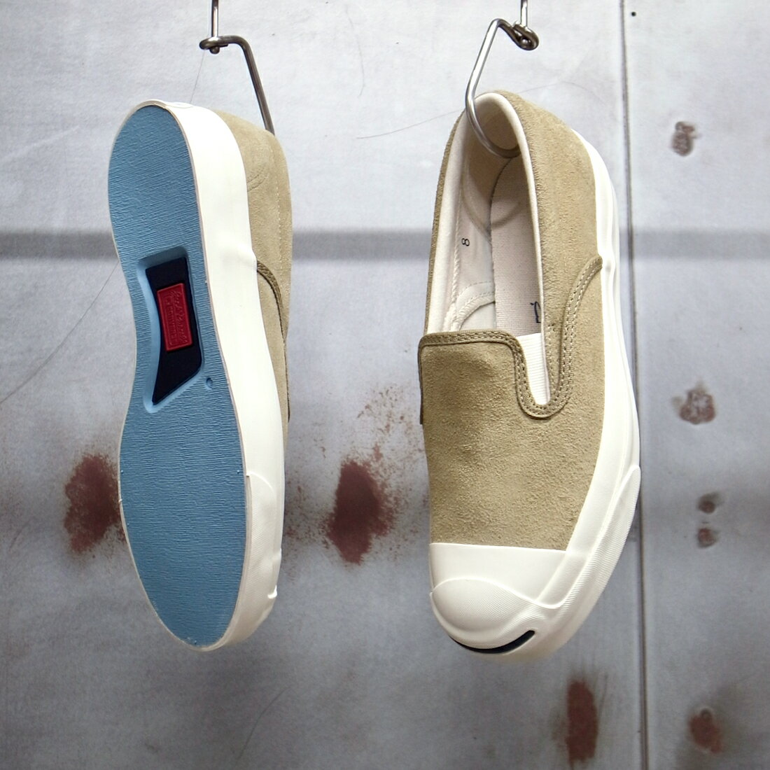 【 CONVERSE / コンバース】 JACK PURCELL RET SUEDE SLIP-ON / ジャックパーセル RET スエード スリップオン [ SUEDE / ベージュ ]