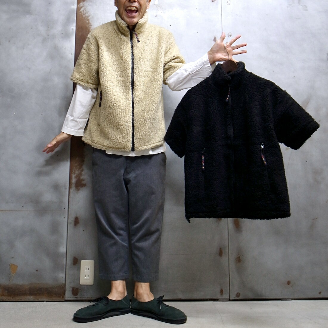 【 FARFIELD ORIGINAL / ファーフィールド オリジナル 】 FELL JACKET S/S 半袖フリースジャケット イギリス製