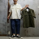 【 BURLAP OUTFITTER / バーラップ アウトフィッター 】 S/S CAMP SHIRT SOLID RS / S/S キャンプシャツ ソリッド RS SUPPLEX SHIRT / サプレックス素材シャツ 半袖オープンカラーリラックスシャツ 機能素材 撥水 速乾 UVカット