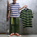 ［2024春夏の新入荷］【 WALLA WALLA SPORT / ワラワラスポーツ 】 S/S STRIPE TEE / 半袖ストライプTシャツ ◆ 日本製