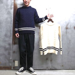 Wool Cricket Crewneck Sweater: Navy Wool Cricket Crewneck Sweater: Navy