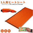 一人用 ヒートシート ブランケット 非常用寝袋 防水 防風 防寒 保温 遮熱シート マット アウトドア 防災 緊急時 キャンプ用品 車中泊 コンパクト 収納袋付...