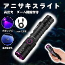 【安心の1年保証】アニサキスライト 高出力 充電式 ズーム機能付きブラックライト アニサキス アニサキス検出 強力 USB ハイパワー 充電 LED 人気 本格...