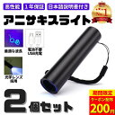 【安心の1年保証】アニサキスライト 2本セット 充電式 ブラックライト アニサキス アニサキス検出 強力 USB ハイパワー 充電 LED 人気 便利 多用途 ...