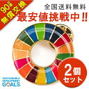 【領収書発行可】2個セット sdgsバッジ マグネット 正規品 SDGs バッジ 金色丸み仕上げ sdgsバッチ ピンバッチ SDGs 会議 着用義務 イメージアップ 国連ガイドライン対応 バッグにも最適 かわいいピンバッジ (25mmサイズ)