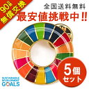 【領収書発行可】5個セット sdgsバッジ マグネット 正規品 SDGs バッジ 金色丸み仕上げ sdgsバッチ ピンバッチ SDGs 会議 着用義務 イメージアップ 国連ガイドライン対応 バッグにも最適 かわいいピンバッジ (25mmサイズ)