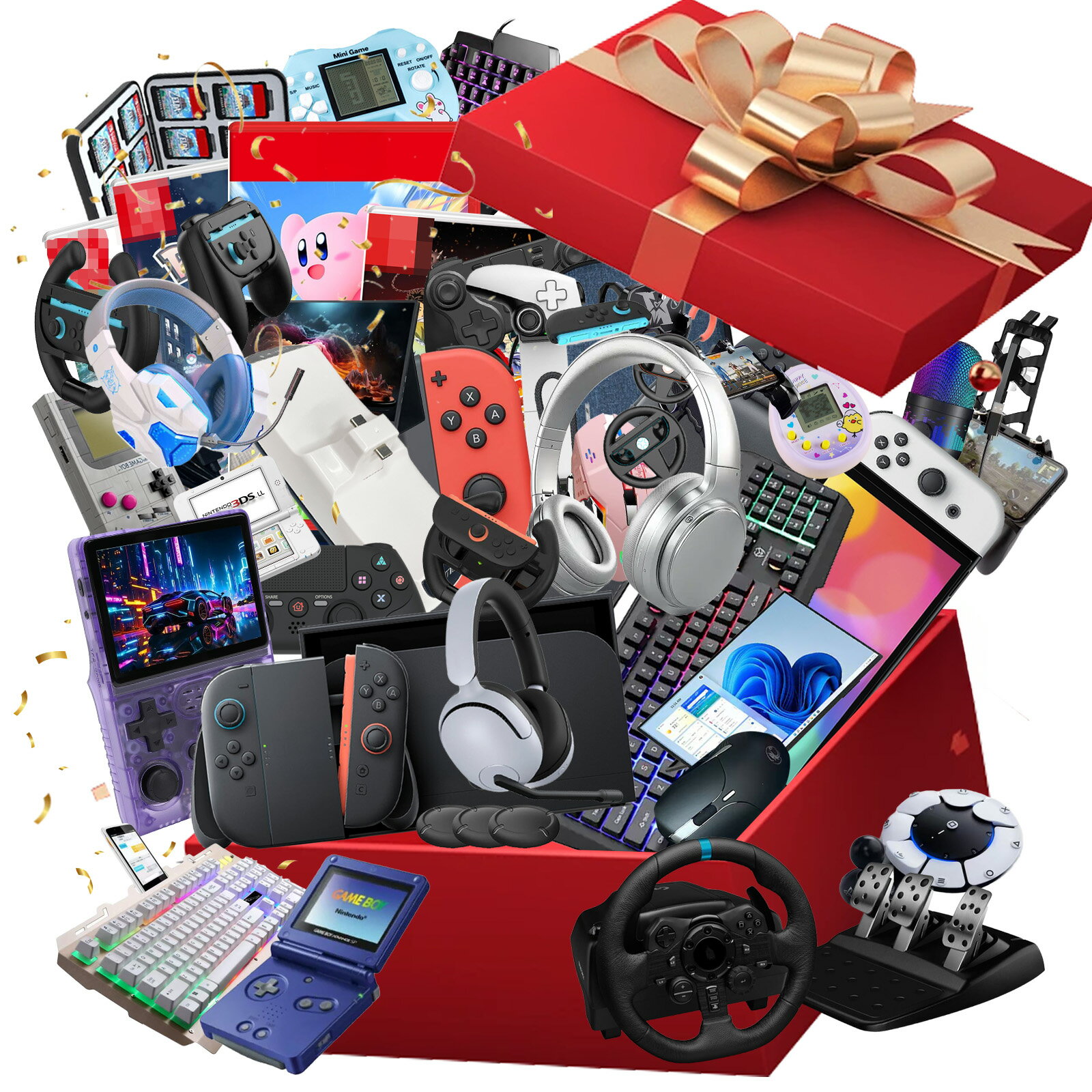 【ゲーム好き必見!豪華アイテム3点入り】福袋 2026 ラッキーバッグ ゲーム 福袋 数量限定 豪華 プレゼント 福袋セット お得福袋 大人 コントローラー ゲ...