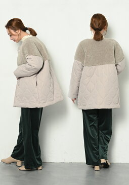 裏ボア パーカー フリース ジャケット ロング丈 レディース ボンディング 無地 フード付き 秋冬 大きいサイズ 明るいグレー 濃いグレー