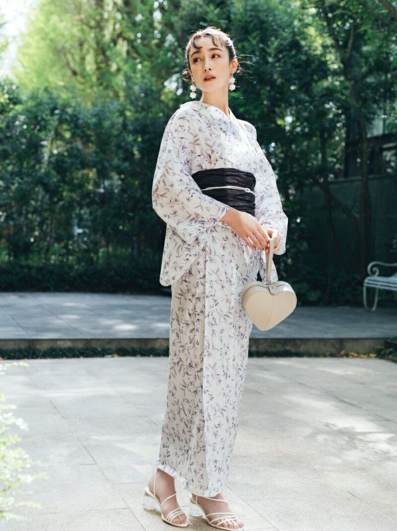 【SALE／40%OFF】オリジナル柄 浴衣 Lily Brown リリーブラウン 着物・浴衣・和装小物 浴衣 ホワイト レッド ブルー【RBA_E】【送料無料】[Rakuten Fashion]のサムネイル