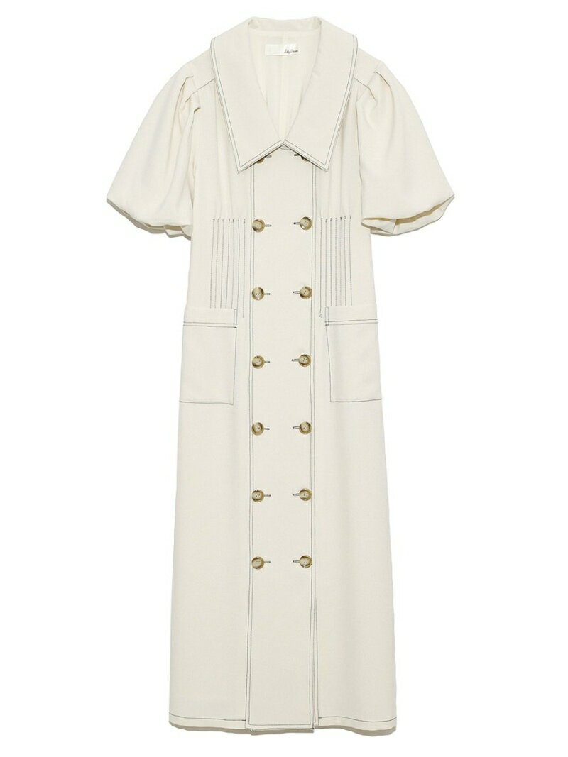 ワンピース Lily ロングワンピース マキシワンピース レディース ワンピース Lily Brown レッド ボリュームスリーブワンピース リリーブラウン リリーブラウン ホワイト Brown 先行予約 ワンピース ロングワンピース マキシワンピース レッド ブルー 送料無料