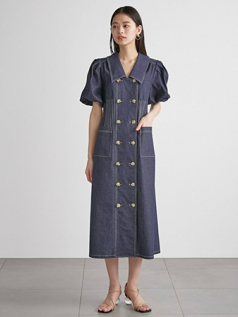 ワンピース Lily ロングワンピース マキシワンピース レディース ワンピース Lily Brown レッド ボリュームスリーブワンピース リリーブラウン リリーブラウン ホワイト Brown 先行予約 ワンピース ロングワンピース マキシワンピース レッド ブルー 送料無料