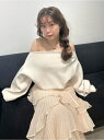 【SALE/30%OFF】ボンディングオフショルスウェット LILY BROWN リリーブラウン トップス スウェット・トレーナー ピンク グレー イエロー ブ...