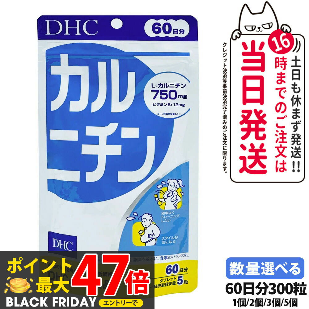 【賞味期限2028/03】ディーエイチシー DHC カルニチン 60日分 300粒 サプリメント ダイエット 健康食品..