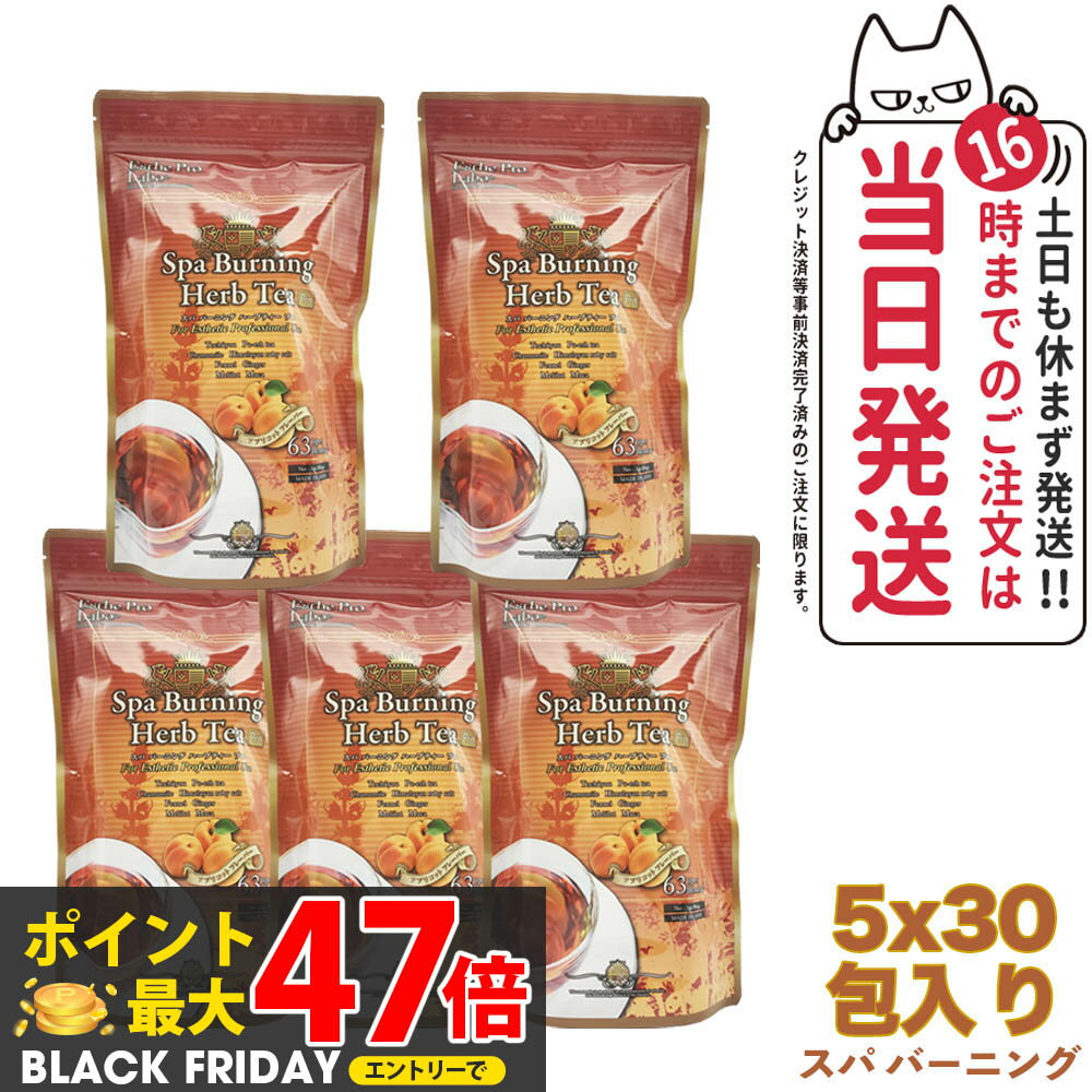 【5袋セット・賞味期限2027/03】エステプロラボ スパ バーニング ハーブティー プロ 3g×30 Esthe Pro Labo ダイエット スッキリ 天然素材 おいしい オーガニック ハーブティー 全国送料無料