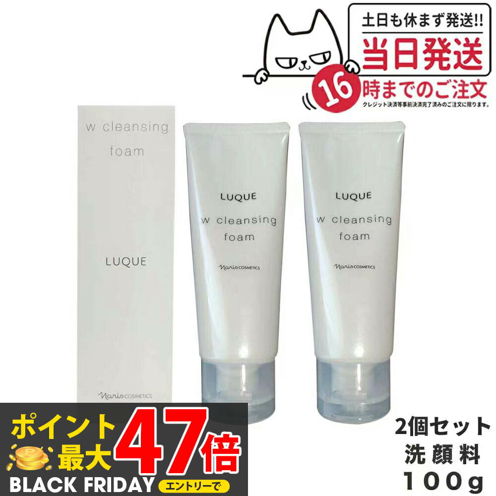 【2個セット】NARIS ナリス ルクエ Wクレンジング フォーム クレンジング 洗顔料 LUQUE 100g 送料無料