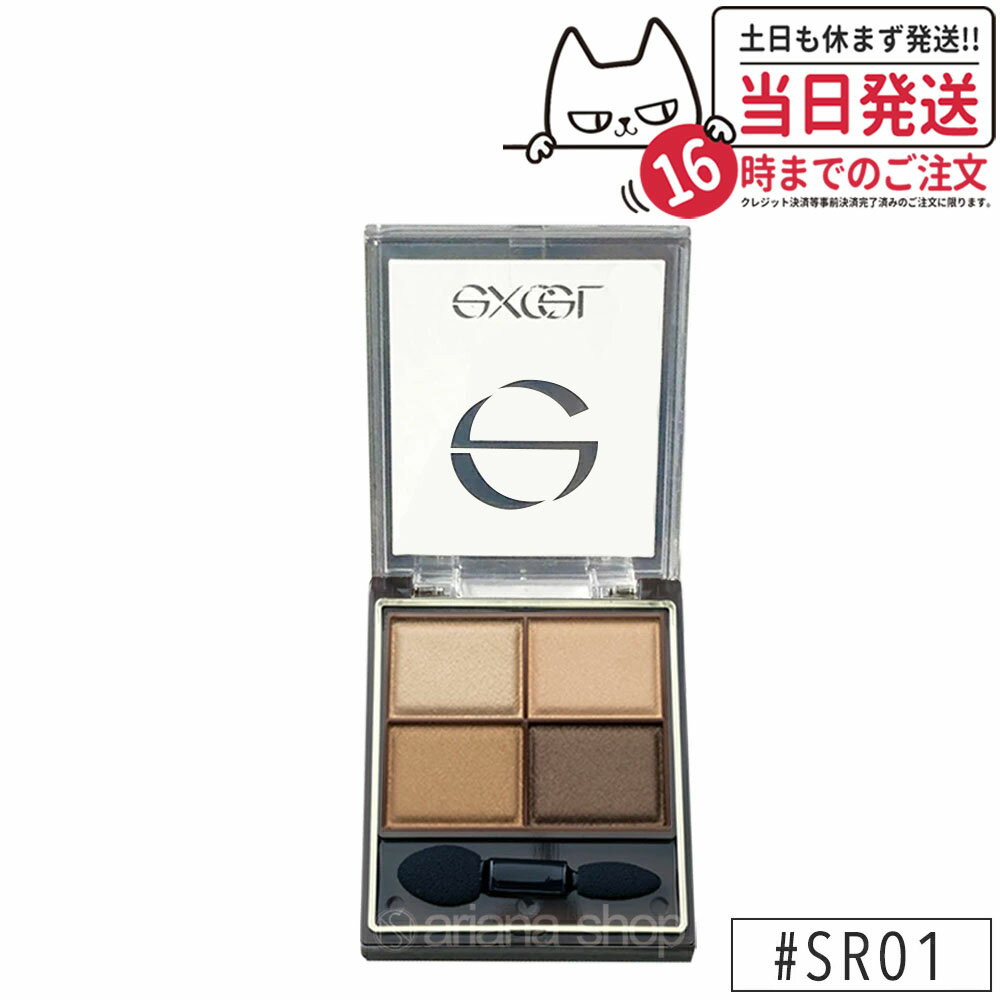 EXCEL エクセル スキニーリッチシャドウ #SR01 ベージュブラウン パレット 4カラー アイカラー アイシャドウ アイメイク ギフト 誕生日 プレゼント