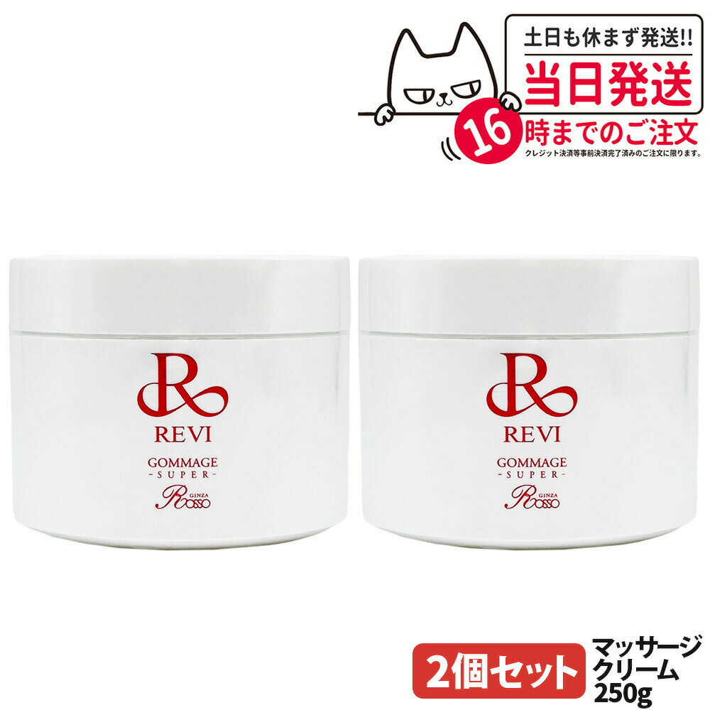 【2個セット】REVI ルヴィ ゴマージュ S マッサージクリーム 250g 日本製 角質ケア 基礎化粧品 ピーリング ゴマージュ マッサージ フェイシャルケア 送料無料