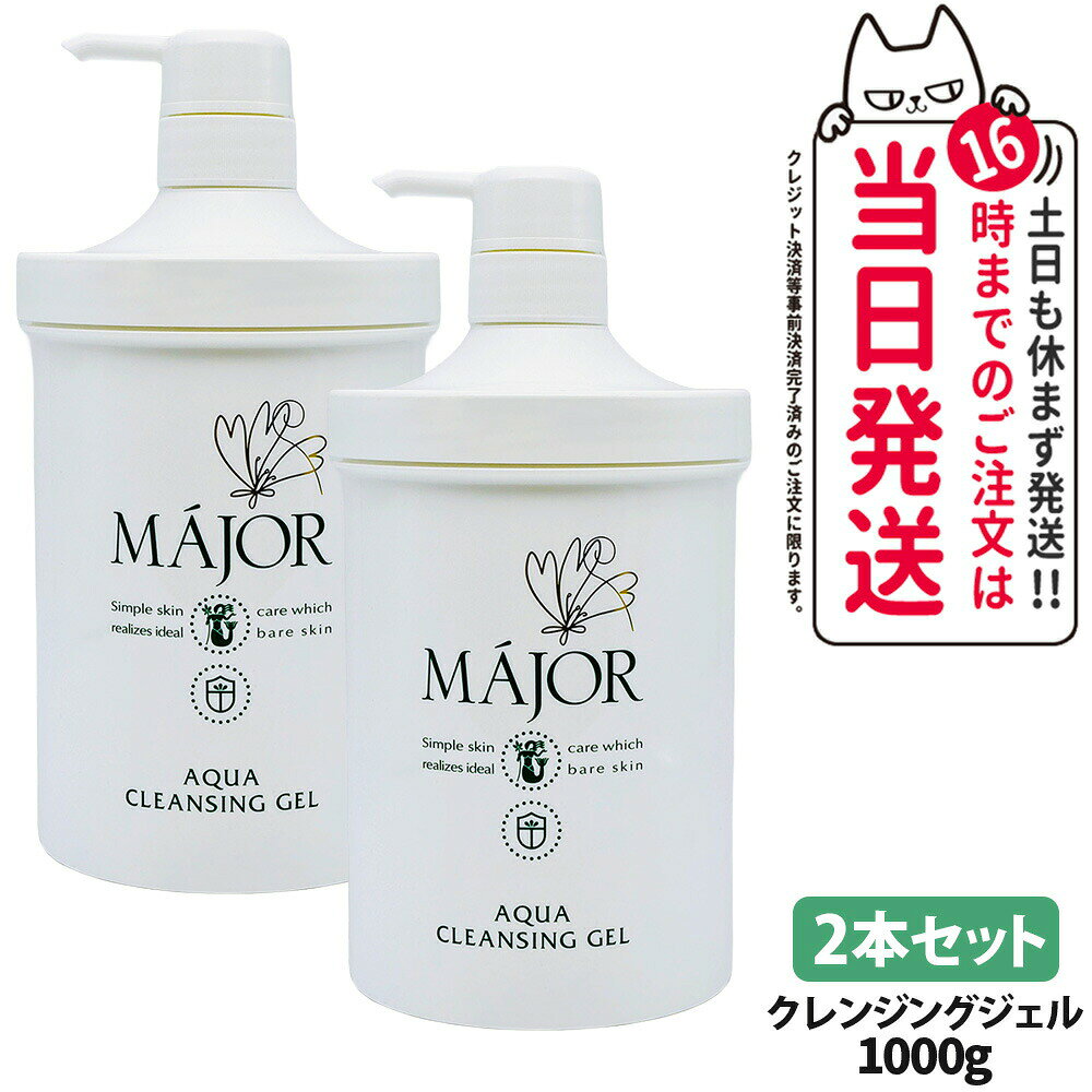 【2本セット 国内正規品】マジョール クレンジングジェル 1000g スキンケア 洗顔 MAJOR 日本製 大容量 業務用サイズ 送料無料