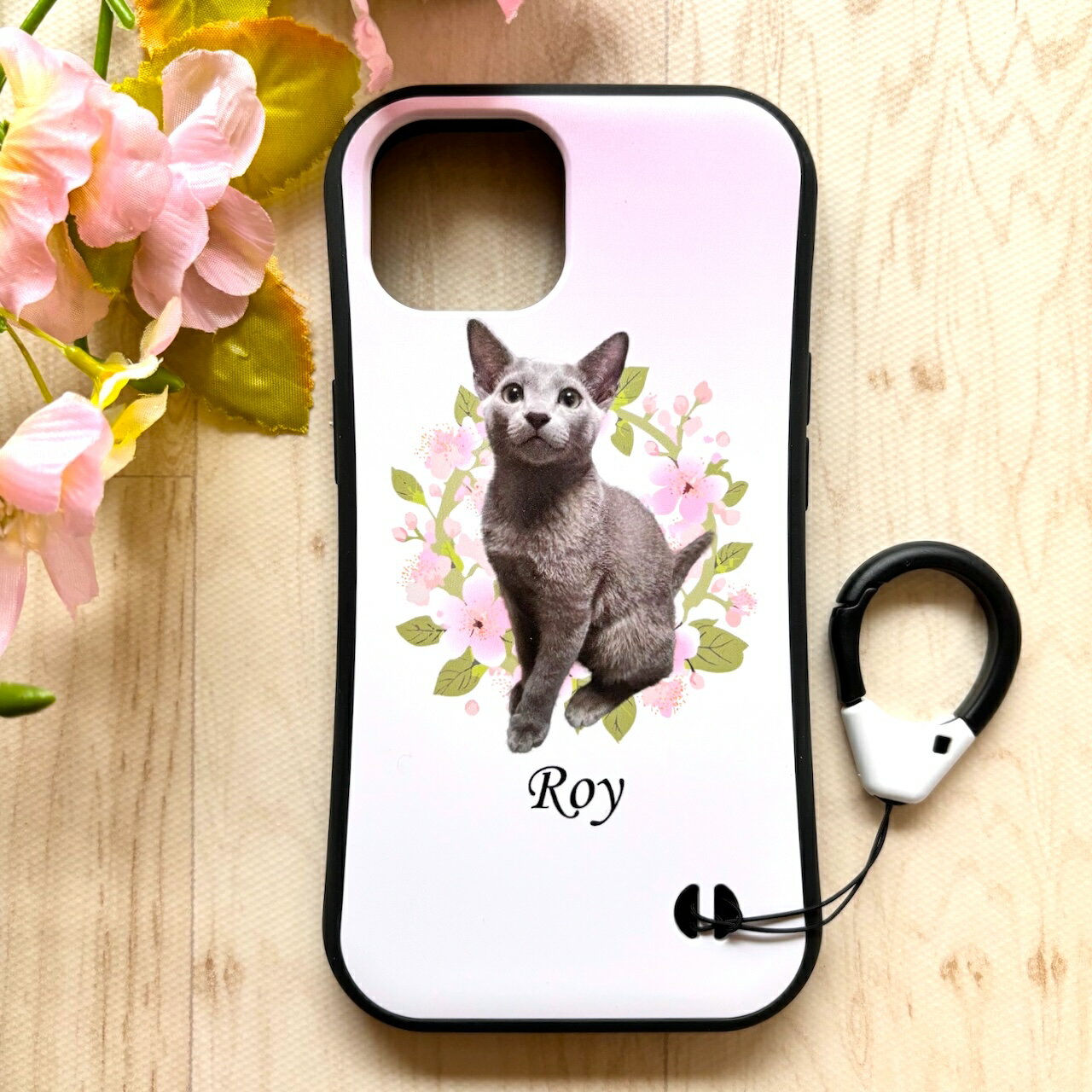 樂天商城 - 【オーダーメイド】猫グッズ 犬グッズ ペットグッズ うちの子グッズ スマホケース スマホカバー スマートフォンケース スマートフォンカバー 手帳型 iPhone Android ペットグッズ ペットの写真 うちの子の写真 犬 猫 ウサギ iface ハードケース サクラ