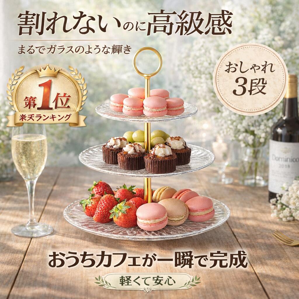 赤字覚悟 限定価格 楽天1位 3冠受賞 最強配送 ケーキスタンド 3段 食器 アフタヌーンティースタンド アフタヌーンティー ケーキスタンド 2段 ケーキ皿 ティーセット cake stand デザートプレート お皿収納 プレートスタンド 割れない