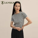 LILYSILK(リリーシルク) Tシャツ レディース 半袖 お