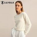 LILYSILK セーター レディース カシミヤ100% おしゃれ きれいめ 春 長袖 ニット ラウンドネック 定番 30代 40代 母の日 送料無料 ギフト ...