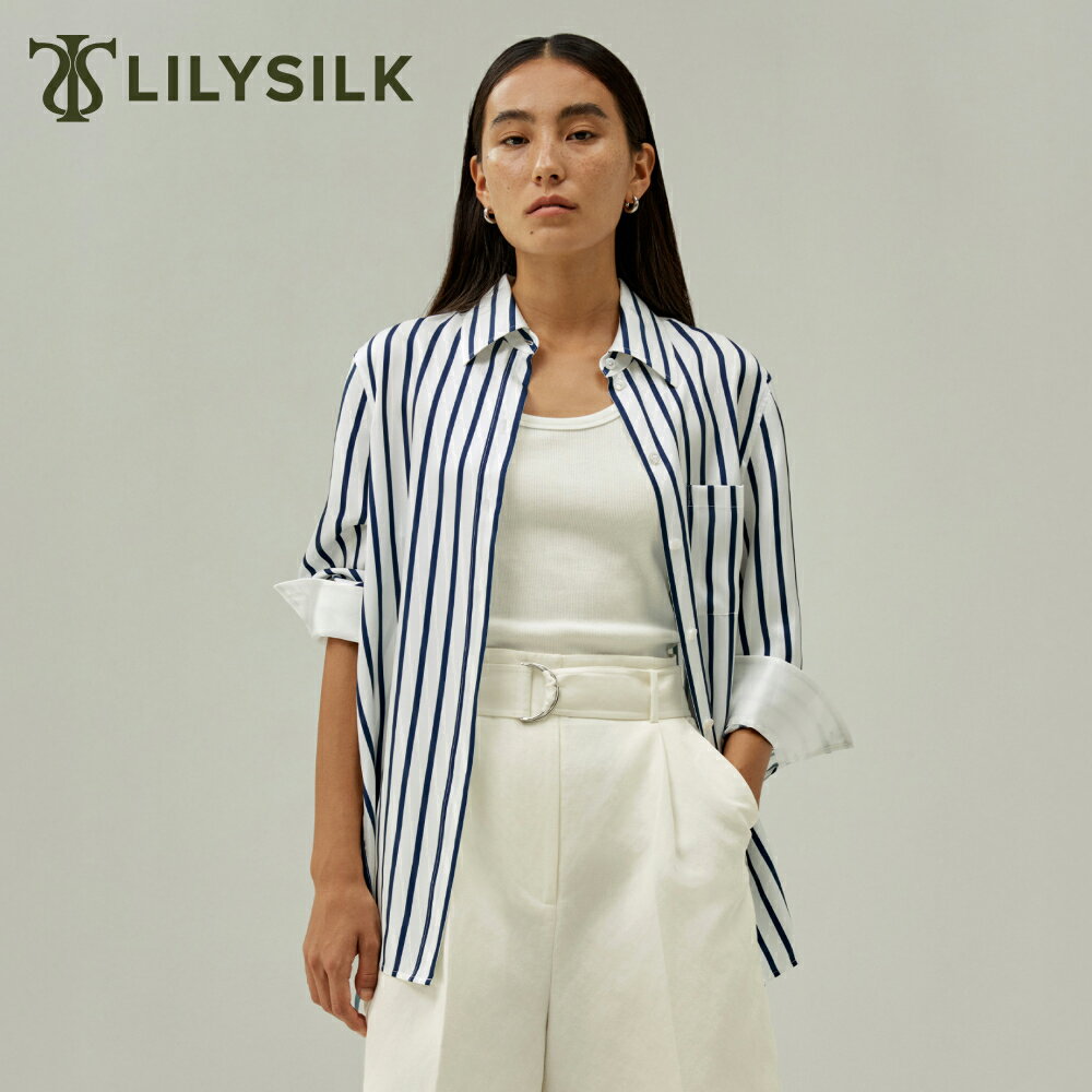 LILYSILKシルクブラウスレデ...