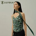 LILYSILK(リリーシルク) シルク スカーフ ベルト バッグ リボン 長方形 レディース シルク100% リバティ生地 おとぎ話の森 花柄 長い 髪 首飾り 母の日 ギフト プレゼント